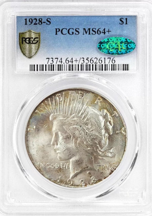 1928-S $1 Peace PCGS MS64+ CAC