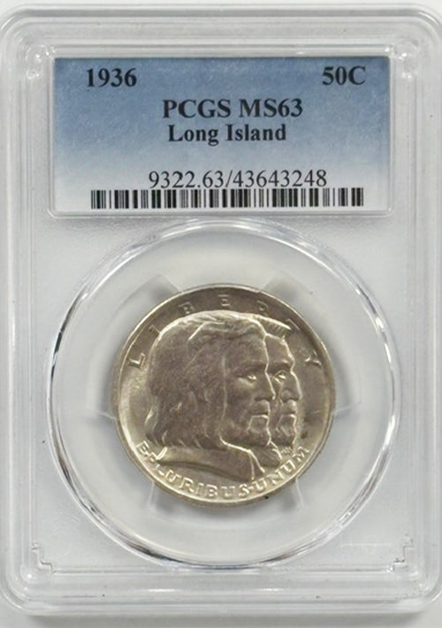 1936 50C PCGS MS63 Long Island