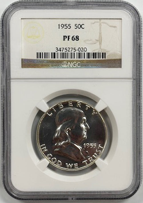 1955 50C NGC PF68