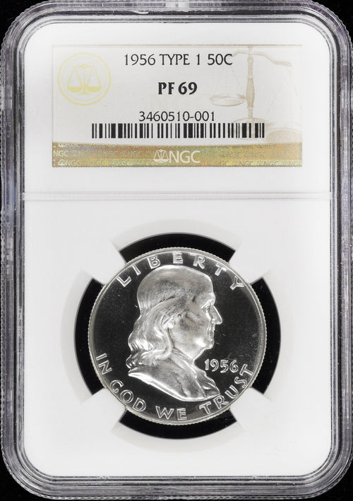 1956 Type 1 50C Franklin NGC PF69