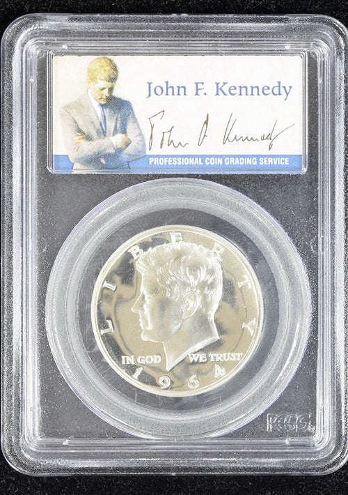 1964 50C Kennedy PCGS PR68CAM Accented Hair