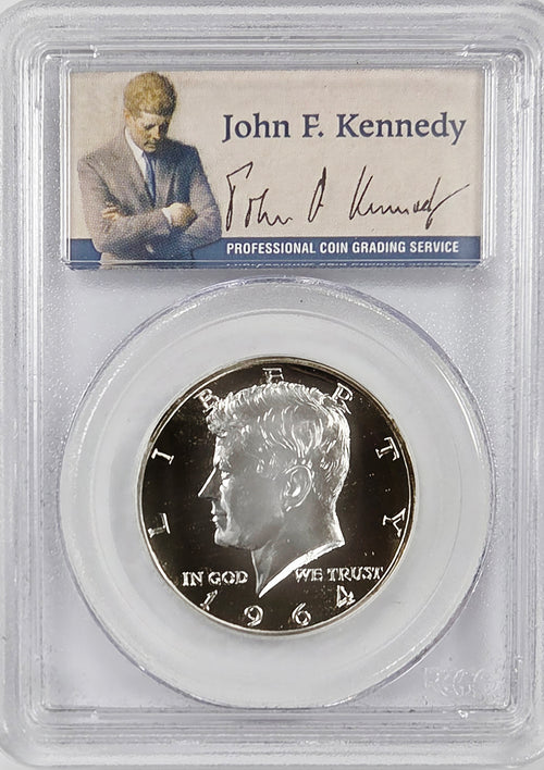 1964 50C Kennedy PCGS PF68CAM Accented Hair