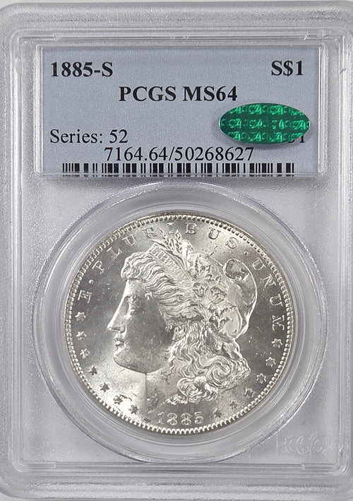 1885-S $1 Morgan PCGS MS64 CAC