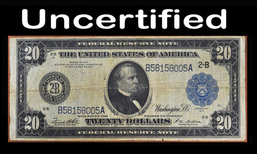 Series 1914 $20 Federal Reserve Bank Note Fr. 971 Uncertified Fine