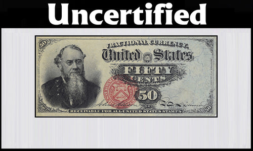 50 Cents Fourth Issue Fractional Currency Fr.1376 Uncertified XF Pinholes