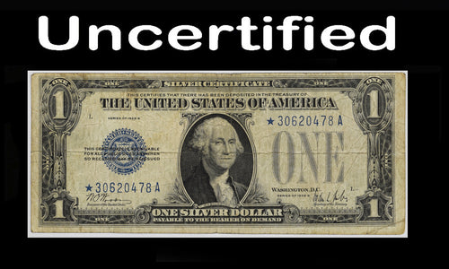 Series 1928B $1 Silver Certificate Star Note Fr.1602* Uncertified Fine