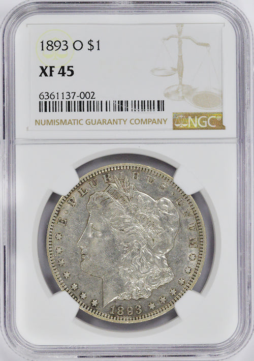 1893-O $1 Morgan NGC XF45