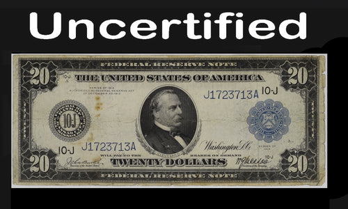 Series 1914 $20 Federal Reserve Note Fr.984 Uncertified Fine Pinholes