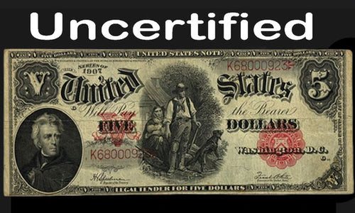 Series 1907 $5 United States Note VF FR#91