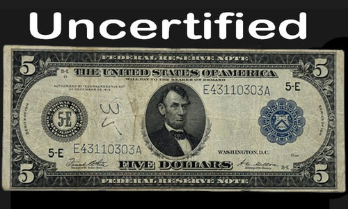 Series 1914 $5 Federal Reserve Note VF FR Note