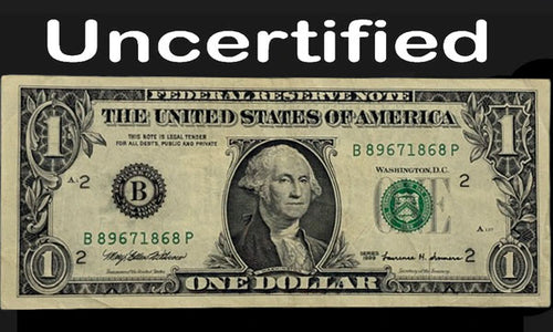 Series 1999 $1 Federal Reserve Note VF Overprint Error REV.