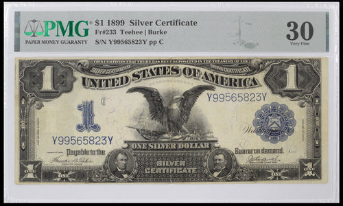 Series 1899 $1 Silver Certificate Fr. 233 PMG VF30