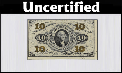 10 Cents Third Issue Fractional Currency Fr.1255 Uncertified Choice Uncirculated