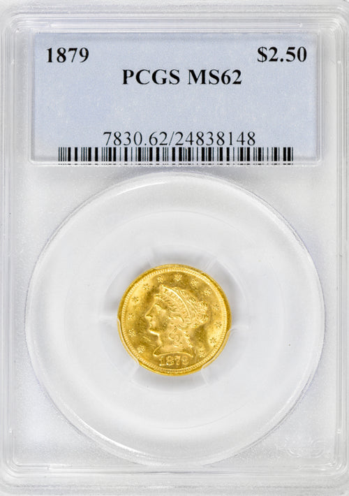 1879 $2.50 Gold Liberty PCGS MS62