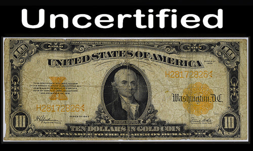 Series 1922 $10 Gold Certificate Fr. 1173 VG