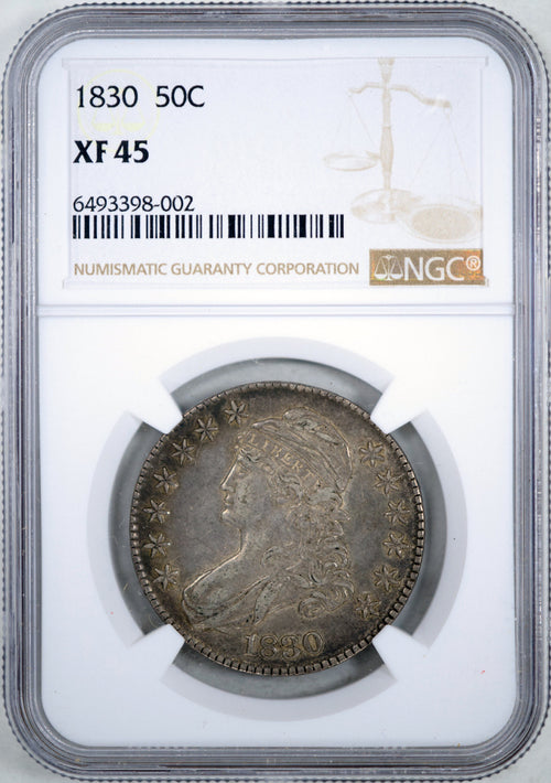 1830 50C Capped Bust NGC XF45
