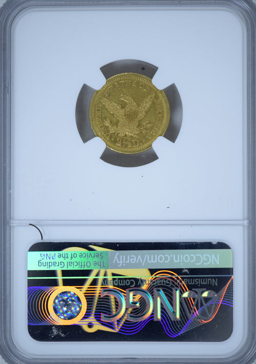 1874 $2.5 Gold Liberty NGC AU55 CAC