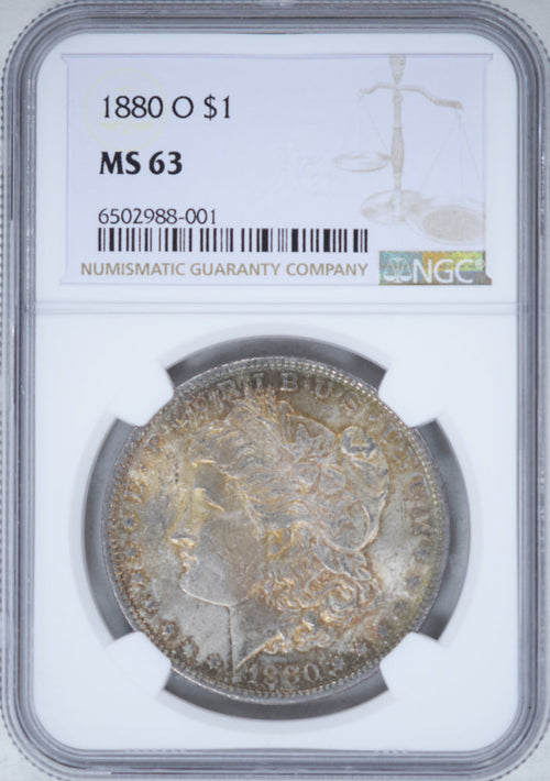 1880-O $1 Morgan NGC MS63 Toned