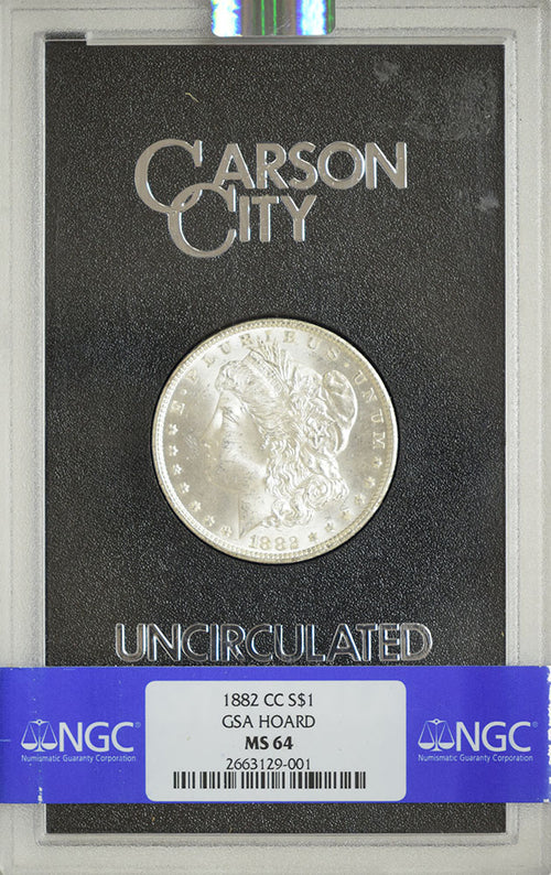 1882-CC Morgan $1 GSA Hoard NGC MS64