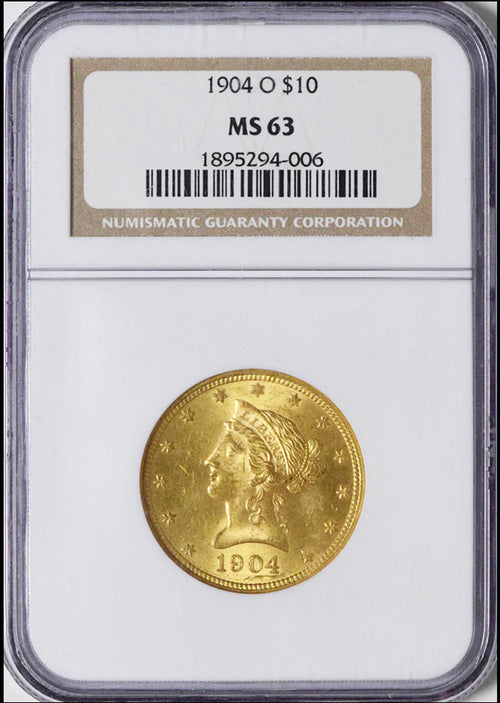 1904-O $10 Gold Liberty NGC MS63