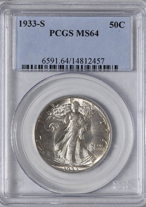 1933-S 50C PCGS MS64